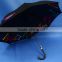 27" hot sales heat transfer printing double layer auto-open straight umbrella