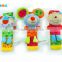 lovely baby rattle baby infant teether baby plush rattle toy