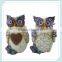 2014 new-style resin bronze owl statue