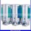 NJ-CD-3016C Chrome Triple Wall Mounted Liquid Soap Dispenser