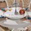 Chinese round dining table with lazy susan top upscale design