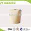 Disposable brown kraft cardboard paper food containers for noodle