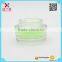 25ml clear cream packaging with black caps glass cosmetic jars