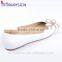 Wedding shoes white flower ladies flat shoes casual wear shoes