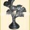 Ancient Gold Scroll Wrough Iron Curtain Rods Finials For 1.25" (31.7mm) Curtain Rods