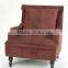 Wine Red Fabric Chair Home Furniture Use Comfortable Sofa Chair(KY-3218 )