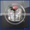 YAGELI-RF001 Fashion custom 19pcs rose boxes, round acrylic flower box rose display storage round box