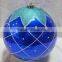 20CM Good Quality Plastic Ball With Hand Painting Big Plastic Bauble