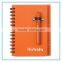 High quality hardcover wire-o notebook custom size spiral notebook