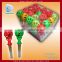 Funny Toy Christmas Led Glowing Candle with candy toy