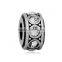Wholesale 5 Colors 316 Stainless Steel Birthstone Rhinestone Pave Wheel European Charm Spacer Beads SEB-LG435