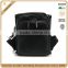 Guangzhou factory OEM pebble leather mens bag dual use backpack and messenger bag custom bucket black leather bag for men