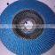 100mm Calcine Fused Alumina Abrasive flap disc for stainless steel cutting/polishing with fiberglass substrate