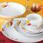 Fine ab grade porcelain white luxury porcelain dinner set