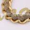 2015 Fashion Necklace Chain Statement Bib Necklace Matte Gold Plated Necklaces Jewelry For Women