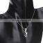 18k Gold Plated Saudi Arabia Rhinestone Pendant Heart To Heart Statement Necklace