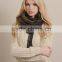 KNIT WARM SUBTLE TWO TONE INFINITY SCARF