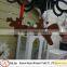 Multi design felt Christmas tree hanging ornament with red beads new for 2015