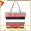 High Quality Striped Canvas Beach Bag