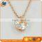 Fashion Stainless steel clear crystal necklace