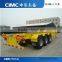 Wholesale price cheap CIMC factory directly supply 40 ft skeleton semi trailer