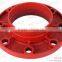 2"-10" Casting Iron grooved pipe fitting flange adaptor of ANSI CLASS 125/150.