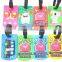 bulk embossing cute bag soft pvc novelty luggage tags