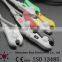 Spacelabs 17pin ECG 5 lead Cable and leadwires, IEC, Snap 700-0008-08