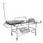 Easy Cleaning Hospital Stainless Steel Patient Trolley Cart