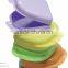 plastic storage box/denture box/retainer box/case(rainbow color) in hot sale