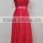 K124 Spaghetti Straps A Line Backless Floor Length Chiffion Bridesmaid Dress