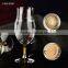 Unique 24K 3D Gold Foil Stem Personalize Customize Logo Service Wheat Beer Glass