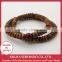 Bracelet beads made of over 1000 years old Yakushima cedar, red agate, Buddhist 108 mala bracelet, wrap mala Buddhist bracelet