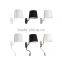 modern style double outlets wall sconce polished brush finish with black or white linen lamp shade