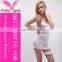 Woman sexy white lace ladies sexy babydoll dress,sexy night sleeping dress