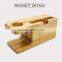 Natural Wood Stand Base Popular Portable Charger Wooden Stand for IPhone for Apple Watch Stand