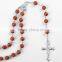 Brown color 8mm beads imitation amber rosary