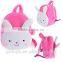 white bunny cartoon kids plush school backpack shoulder bags