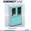 laboratory steel glass door 6-drawer tall storage cabinet