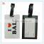 Luggage tag label for suitcase baggage passport holder bag tag for promotion silicone passport holder luggage passport holder