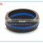 High quality American size 9 silicone finger ring inner diameter 18.89mm, black blue finger ring with 9 and inner diameter 18