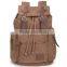 Functional Lovely Men's Travel Backpack Bag Canvas Leather Bags