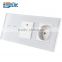 EU standard remote dimmer touch wall switch and french socket
