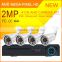 Special Price 2MP 4CH metal CCTV bullet security camera kit