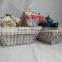 handmade wire mesh storage baskets for home decoration