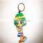 custom lovely girl shaped soft pvc rubber keychain