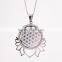 50mm big chakra lotus design flower of life pendant