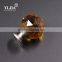 amber brushed nickel glass crystal cabinet door handles with brass base