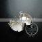 13*18mm Setting Size Silver Plated Vintage Style Round Bezel Tray DIY Pendant Charm Supplies 1421078