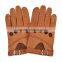 New premium men's unlined deerskin leather gloves. Hand sewing breathable driving gloves .